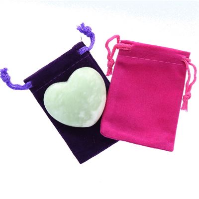 New Jade Heart Large in Pouch